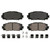 QuickStop Front Disc Brake Pad Set Ceramic | WAGZD1184