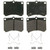 QuickStop Front Disc Brake Pad Set Semi-Metallic | WAGZX473