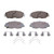 OEX Front Disc Brake Pad Set Premium Ceramic | WAGOEX1578