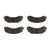 Premium NAO Ceramic OE Equivalent Front Brake Pad Set | BBBP24166N