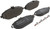 Premium Low-Met OE Equivalent Front Brake Pad Set | BBBP50124