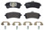 Premium Low-Met OE Equivalent Rear Disc Brake Pad Set | BBBP50130