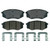 QuickStop Front Disc Brake Pad Set Ceramic | WAGZD1447