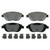 QuickStop Front Disc Brake Pad Set Semi-Metallic | WAGZX1618A