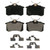 QuickStop Rear Disc Brake Pad Set Ceramic | WAGZD1017
