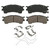 QuickStop Front Disc Brake Pad Set Ceramic | WAGZD637