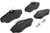 Premium Low-Met OE Equivalent Front Brake Pad Set | BBBP44008