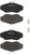 Premium Low-Met OE Equivalent Front Brake Pad Set | BBBP44008