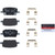 Premium NAO Ceramic OE Equivalent Rear Disc Brake Pad Set | BBBP10071N