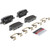 Premium NAO Ceramic OE Equivalent Rear Disc Brake Pad Set | BBBP10071N