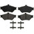 QuickStop Front Disc Brake Pad Set Semi-Metallic | WAGZX659