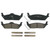 QuickStop Rear Disc Brake Pad Set Ceramic | WAGZD1012A