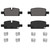 QuickStop Rear Disc Brake Pad Set Ceramic | WAGZD2174