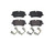 Premium Low-Met OE Equivalent Rear Disc Brake Pad Set | BBBP44021