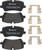 Premium Low-Met OE Equivalent Rear Disc Brake Pad Set | BBBP44021