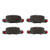 Premium NAO Ceramic OE Equivalent Rear Disc Brake Pad Set | BBBP65020N