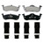 QuickStop Rear Disc Brake Pad Set Semi-Metallic | WAGZX1279