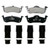 QuickStop Rear Disc Brake Pad Set Semi-Metallic | WAGZX1279