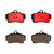 Premium NAO Ceramic OE Equivalent Rear Disc Brake Pad Set | BBBP65008N