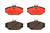 Premium NAO Ceramic OE Equivalent Front Brake Pad Set | BBBP24096N
