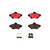 Premium NAO Ceramic OE Equivalent Front Brake Pad Set | BBBP24095N