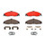 Premium NAO Ceramic OE Equivalent Front Brake Pad Set | BBBP10024N