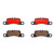 Premium NAO Ceramic OE Equivalent Rear Disc Brake Pad Set | BBBP65036N