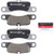 Premium NAO Ceramic OE Equivalent Rear Disc Brake Pad Set | BBBP65036N