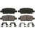 QuickStop Rear Disc Brake Pad Set Ceramic | WAGZD1393