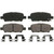 QuickStop Rear Disc Brake Pad Set Ceramic | WAGZD1393