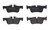 Premium Low-Met OE Equivalent Rear Disc Brake Pad Set | BBBP06094