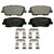 QuickStop Rear Disc Brake Pad Set Ceramic | WAGZD1816