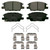 QuickStop Front Disc Brake Pad Set Ceramic | WAGZD1913