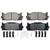 QuickStop Front Disc Brake Pad Set Ceramic | WAGZD1293