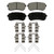 QuickStop Rear Disc Brake Pad Set Ceramic | WAGZD2188