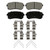 QuickStop Rear Disc Brake Pad Set Ceramic | WAGZD2188