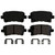 QuickStop Rear Disc Brake Pad Set Ceramic | WAGZD1430