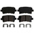 QuickStop Rear Disc Brake Pad Set Ceramic | WAGZD1430