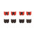 Premium NAO Ceramic OE Equivalent Front Brake Pad Set | BBBP50062N