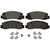 QuickStop Front Disc Brake Pad Set Semi-Metallic | WAGZX1631A