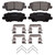 QuickStop Rear Disc Brake Pad Set Ceramic | WAGZD1839