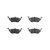 Premium NAO Ceramic OE Equivalent Rear Disc Brake Pad Set | BBBP24085N