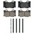 QuickStop Rear Disc Brake Pad Set Ceramic | WAGZD1347