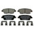 QuickStop Rear Disc Brake Pad Set Ceramic | WAGZD1551