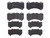 Premium Low-Met OE Equivalent Front Brake Pad Set | BBBP37018