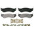 QuickStop Front Disc Brake Pad Set Semi-Metallic | WAGZX842