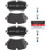 Premium NAO Ceramic OE Equivalent Rear Disc Brake Pad Set | BBBP85161N