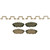 QuickStop Rear Disc Brake Pad Set Ceramic | WAGZD1465