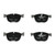 Premium NAO Ceramic OE Equivalent Front Brake Pad Set | BBBP06049N