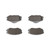 Premium NAO Ceramic OE Equivalent Front Brake Pad Set | BBBP59054N